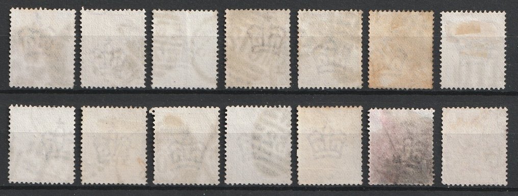 Great Britain 1880 - 1 d, "Venetian Red" - 60 different letter combinations - Stanley Gibbons: 166 (60 x) #3.2