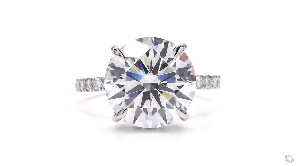 χωρίς τιμή ασφαλείας - Δαχτυλίδι Πλατίνα - 7.38ct. tw. Διαμάντι (Εργαστηριακής καλλιέργειας) - Διαμάντι #1.0