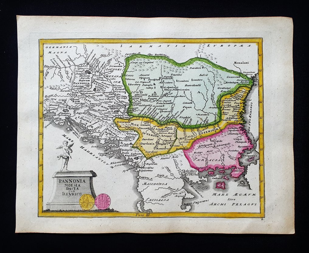 欧洲 - 罗马尼亚 / 东北欧 / 巴尔干半岛 / 黑海 / 保加利亚; Christopher Weigel & David Kohler - Pannonia, Moesia, Dacia cum Illyrico - 1701-1720 #1.0