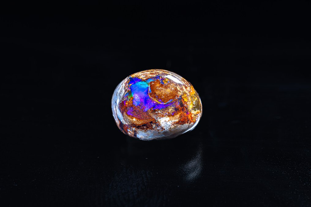 超级火焰欧泊墨西哥景观 2.40 克拉 - 无底价 - 高度: 10.5 mm - 宽度: 8.2 mm- 0.48 g - (1) #1.0