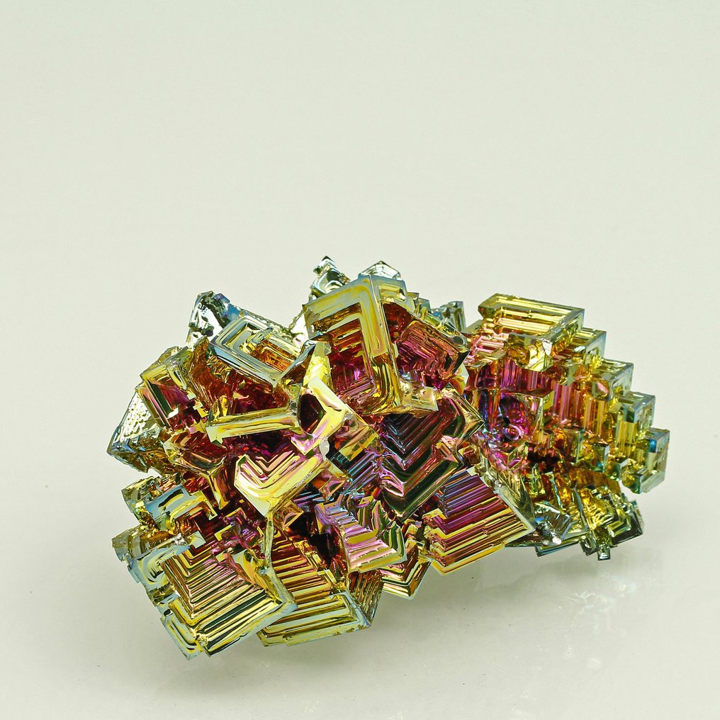 XL! Vibrant Bismuth Krystaller - Højde: 10.3 cm - Bredde: 6.2 cm- 348 g #4.3