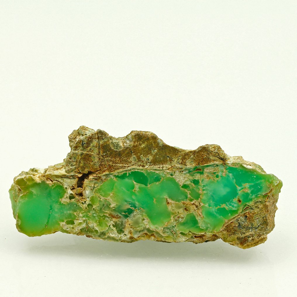 抛光的绿玛瑙 – 多变的绿色色调 磨光 - 高度: 8.6 cm - 闊度: 3.6 cm- 62 g #1.0