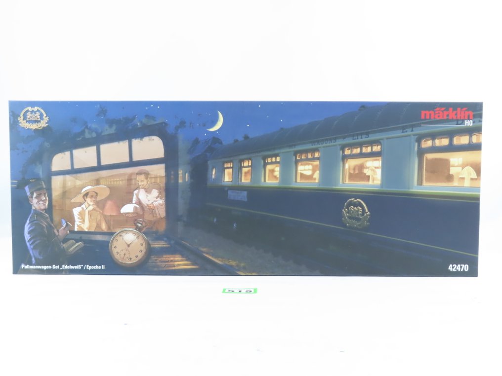 Märklin H0 - 42470 - Set di carrozze passeggeri di modellini di treni (1) - Set di 6 carrozze Pullman EDELWEISS - CIWL #2.1