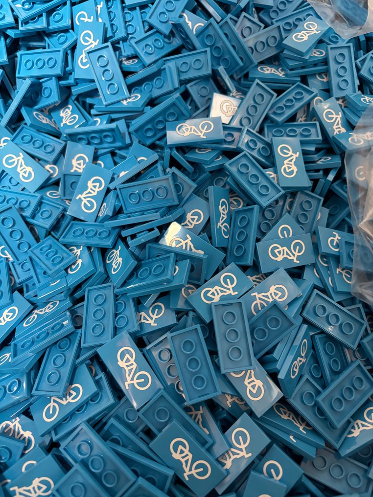 Lego Τουβλάκια - Lego 2x4 bike lane tile print #1.0