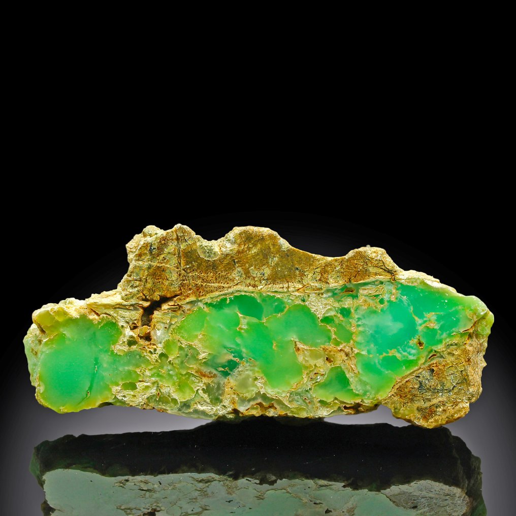 抛光的绿玛瑙 – 多变的绿色色调 磨光 - 高度: 8.6 cm - 闊度: 3.6 cm- 62 g #1.0