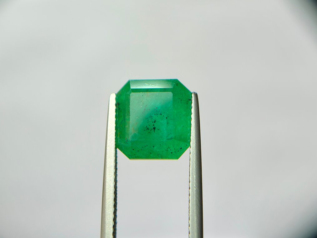 No reserve price - 1 pcs Green Emerald - 8.41 ct - Lotus Gemology - INTENSE GREEN EMERALD #1.0