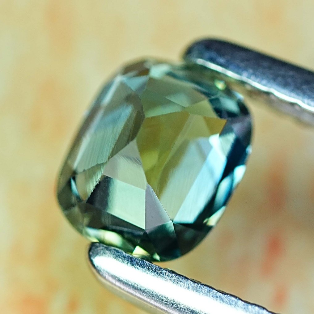 Fără preț de rezervă Verde, Albastru Safir - 1.16 ct - Asociația internațională de pietre prețioase colorate (ICA GemLab) #4.3