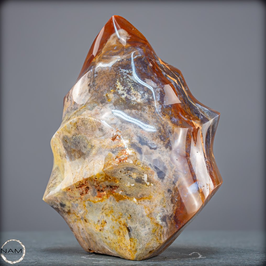 Natural agate jasper Flame from Madagascar- 2814.37 g #3.2