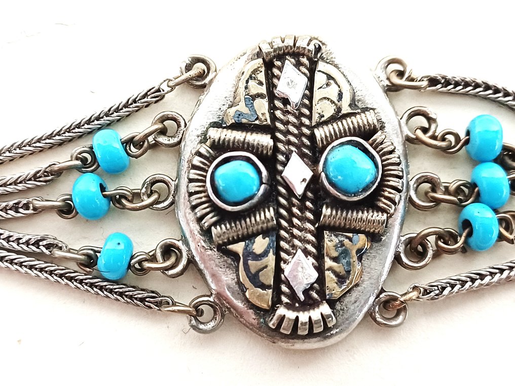 Ασημί - Βραχιόλι - ασημένιο, κρεμαστά αυτιού, νιέλ #2.1