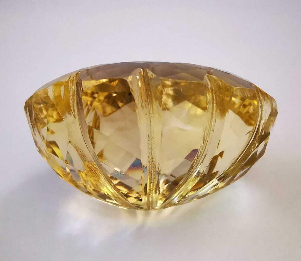 Zonder Minimumprijs Citrien - 136.10 ct - Antwerp Laboratory for Gemstone Testing (ALGT) - Geel-bruinachtig #3.2