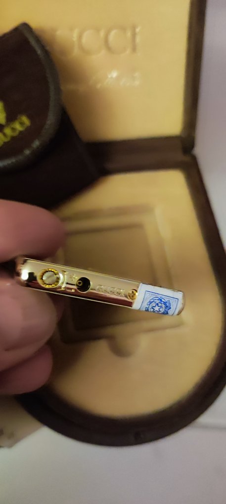Gucci - Accesory Collection lighter - Pocket lighter - Gold plated, Enamel #1.0