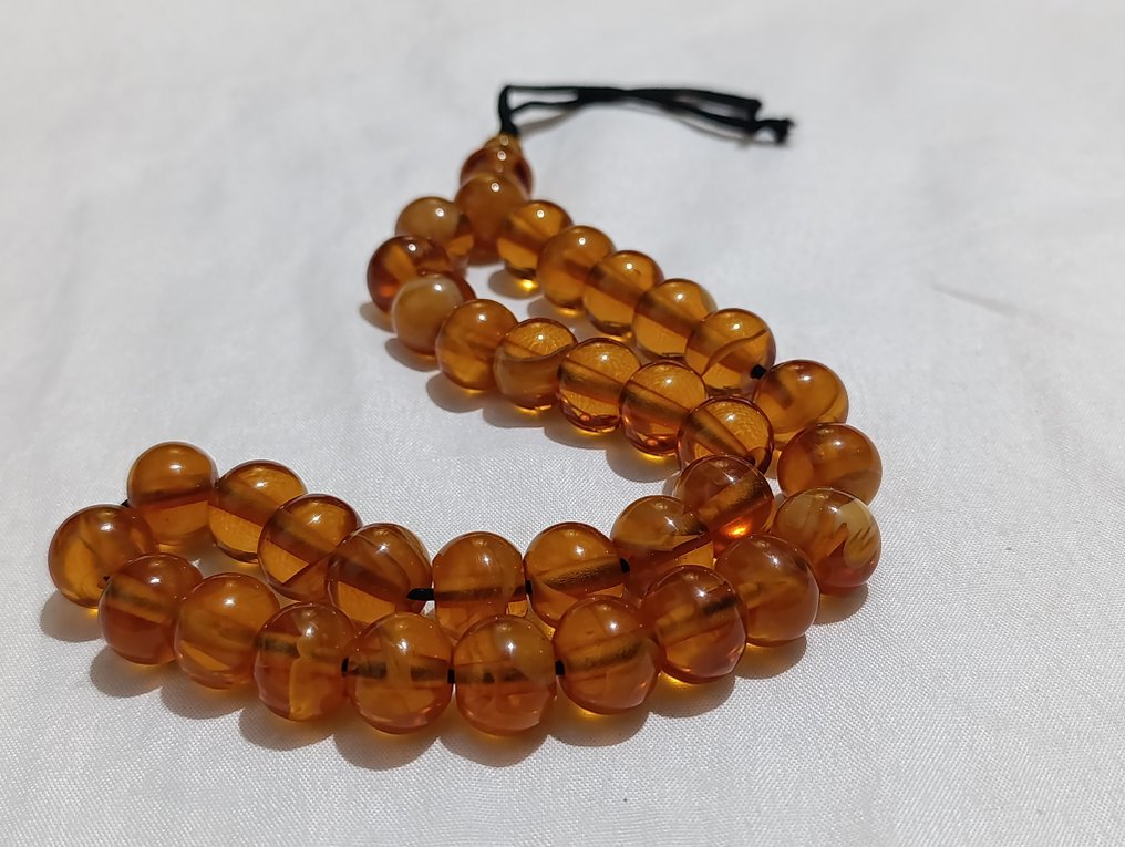 Ροζάριο - Κεχριμπάρι - 1970-1980 - Σπάνια Κομποσκοίνια Προσευχής #1.0