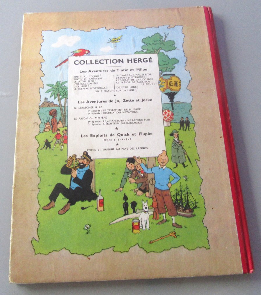 Tintin T17 - On a marché sur la lune (B11) - C - 1 Album - Πρώτη έκδοση - 1954 #1.0