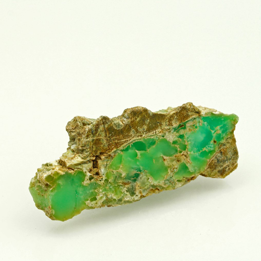 抛光的绿玛瑙 – 多变的绿色色调 磨光 - 高度: 8.6 cm - 闊度: 3.6 cm- 62 g #2.1