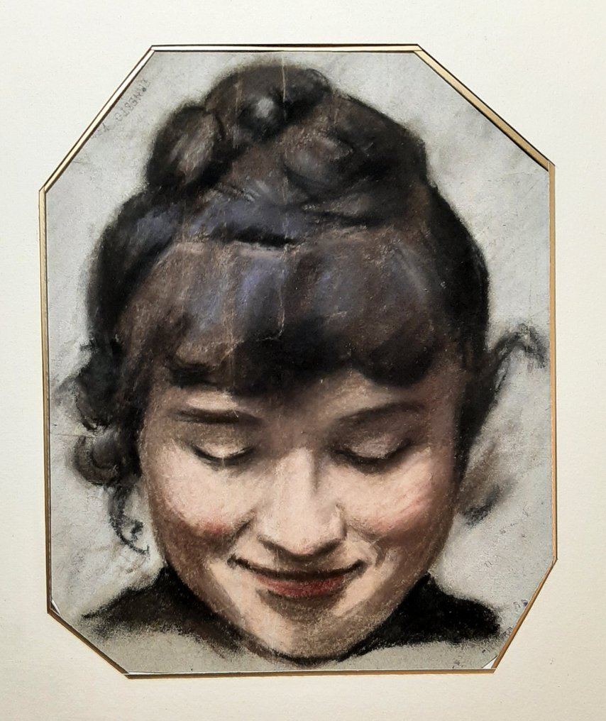 Ernst Vettori (XIX-XX) - Ritratto di Fanciulla #2.1