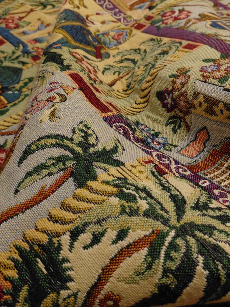 Molteni Gobelin d’Epoca – Scenografico, Ricchissimo di Dettagli – cm 480 x 140 - Polsterstoff  - 480 cm - 140 cm #2.1