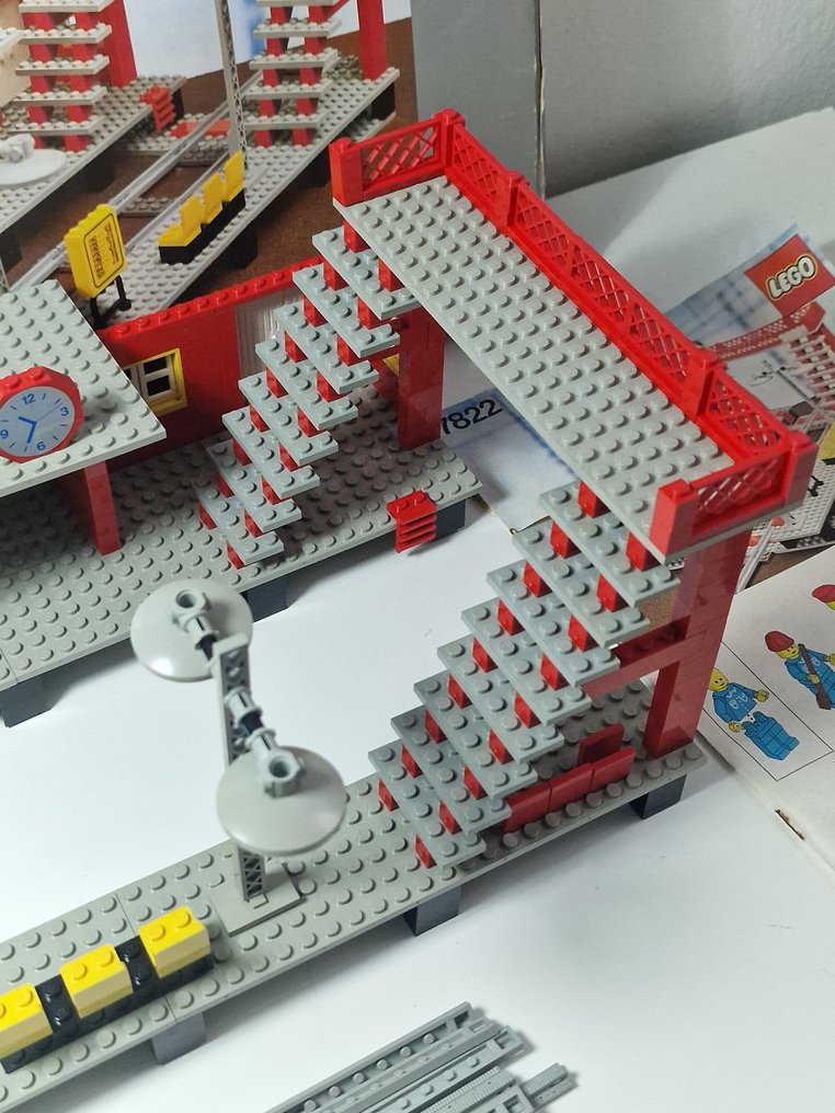 LEGO Set - 7822 - City - Lego vintage set Legoland Train 12V 7822 Railway Station, with box and instructions #3.2