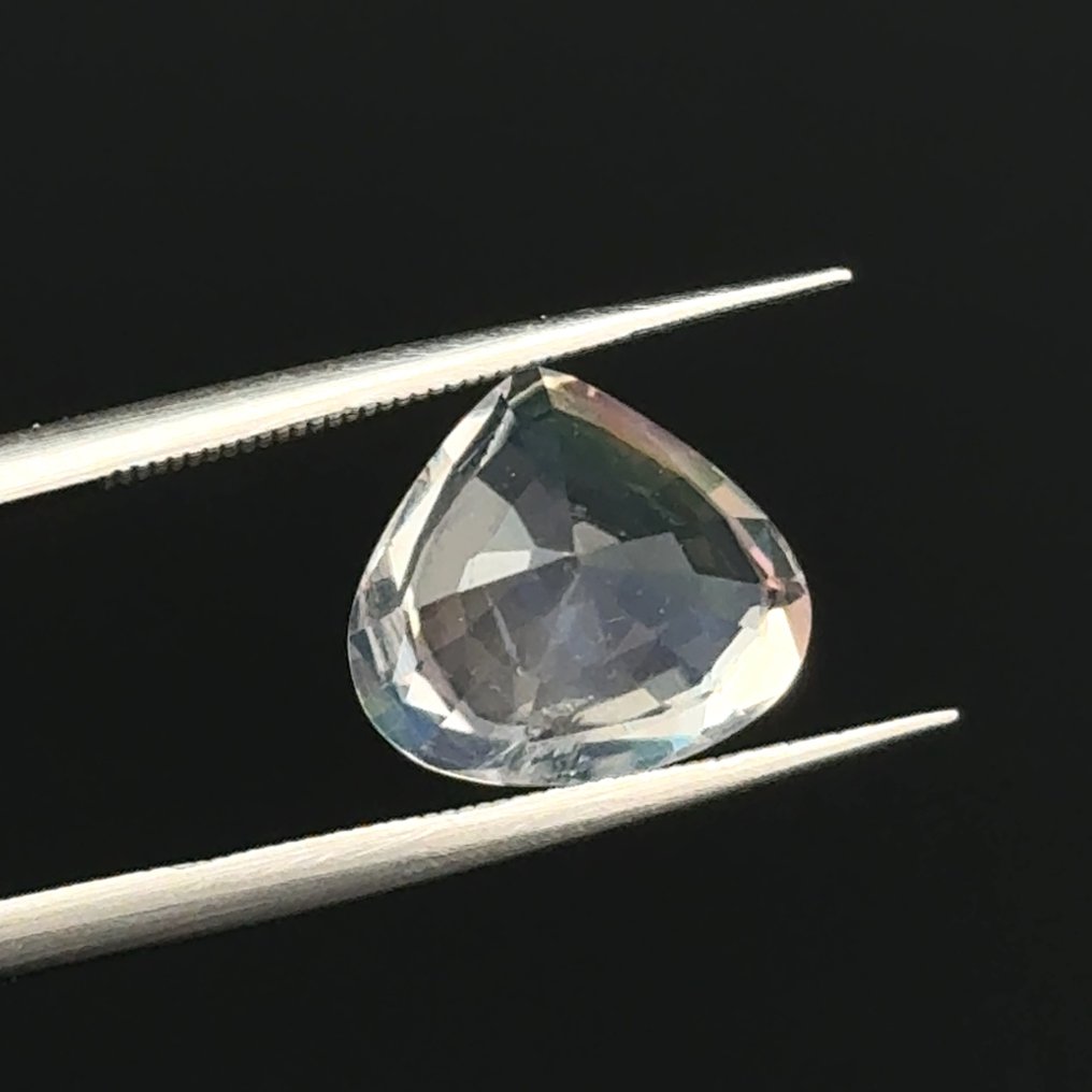 没有保留价 白色 月光石 - 2.90 ct - 国际宝石研究院(IGI) - 彩虹效应 #4.3