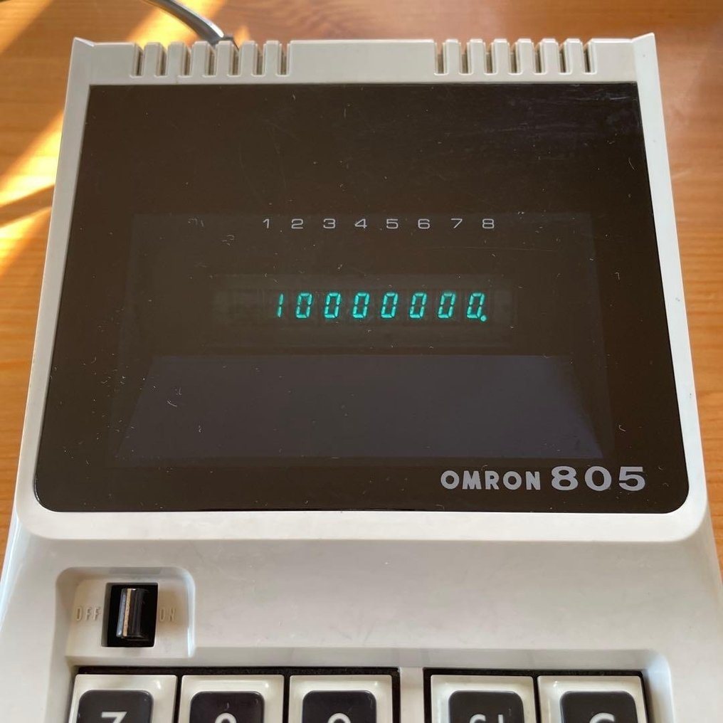 OMRON - Omron 805 Electronic Calculator – Early VFD Display – Japan - Calculator - 1970-1980 #2.1