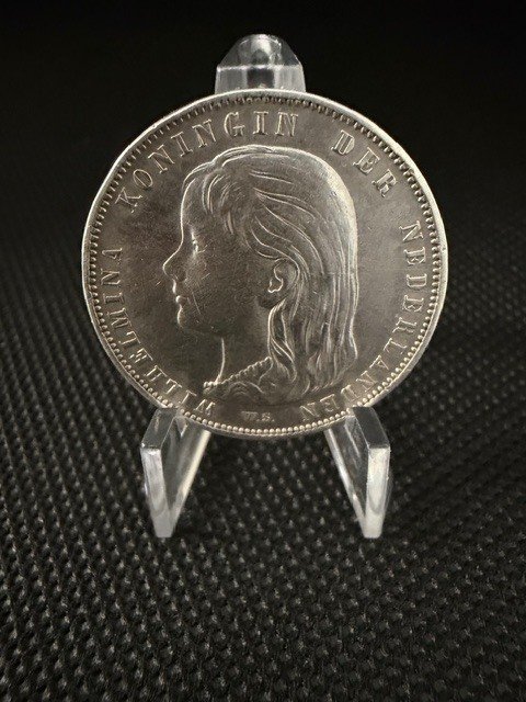 Netherlands. Wilhelmina. 1 Gulden 1896 #1.0
