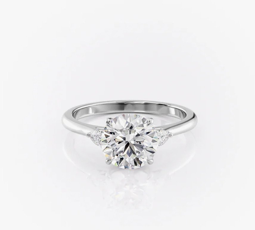 Δαχτυλίδι αρραβώνων - 14 καράτια Λευκός χρυσός - 1.12ct. tw. Διαμάντι (Φυσικό) - Διαμάντι - 1.12CTW!! G/SI1!! #1.0