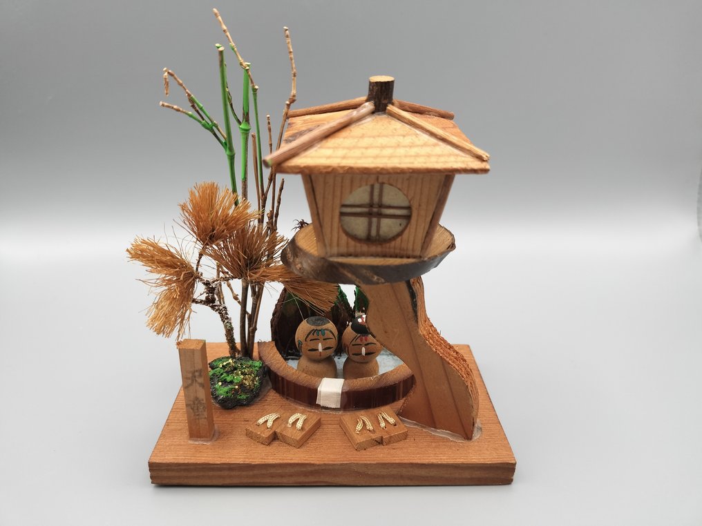 3个创意日本木偶 - 木 - 日本 - Shōwa period (1926-1989) #2.1