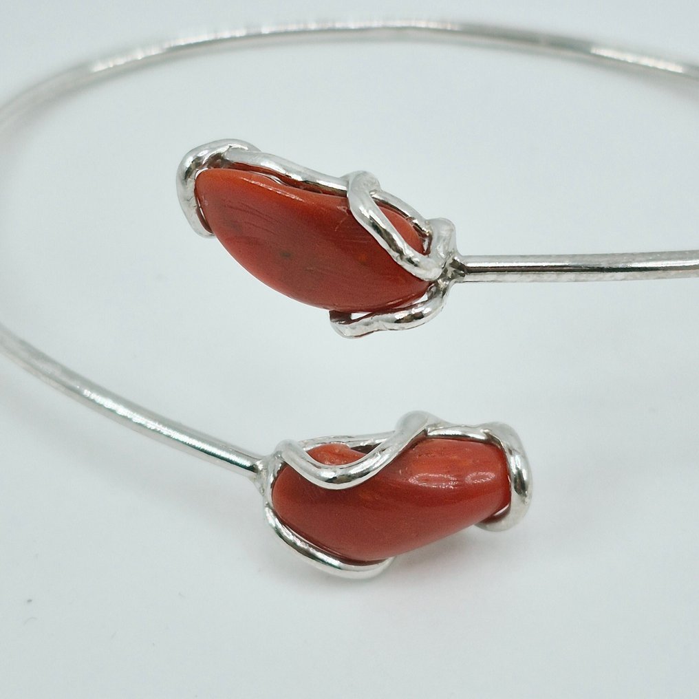 Rotkoralle - Silber - Armband - CORALLO MEDITERRANEO #3.2
