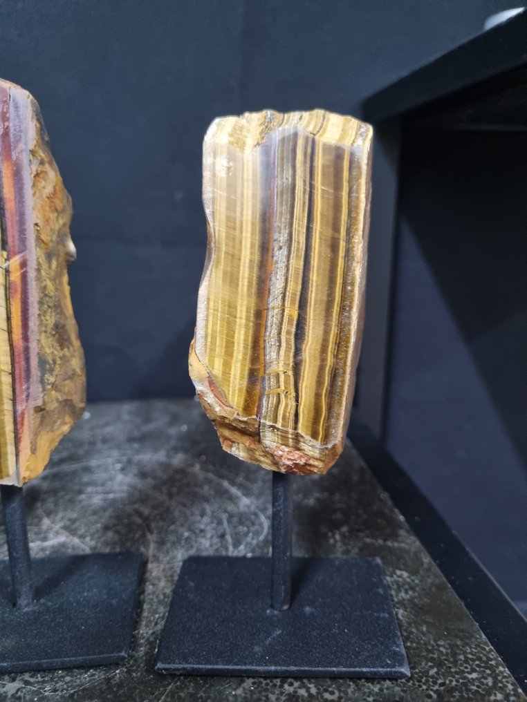 华丽的Tijgeroog套装，配备豪华底座 自由形式- 1038 g - (3) #3.2