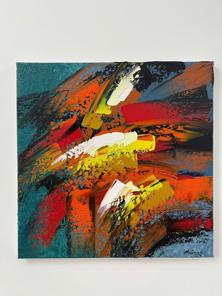 TRAN thị huyền trân - Les Ailes des Anges 50 x 50 Vendu sans prix de réserve. #1.0