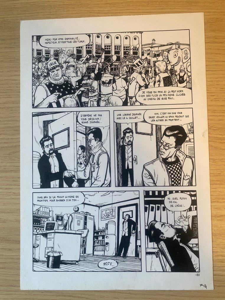 Rica / Ozanam, Antoine - 1 Original page - E dans l'eau - 2009 #1.0