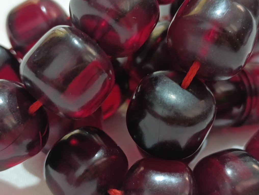  Ροζάριο - Κεχριμπάρι - 1970-1980 - Σπάνια Κομποσκοίνια Προσευχής  #2.1