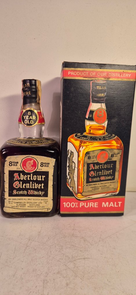 Aberlour-Glenlivet 8 years old  - b. Anni ‘70 - 75cl - 2 bottiglie #1.0