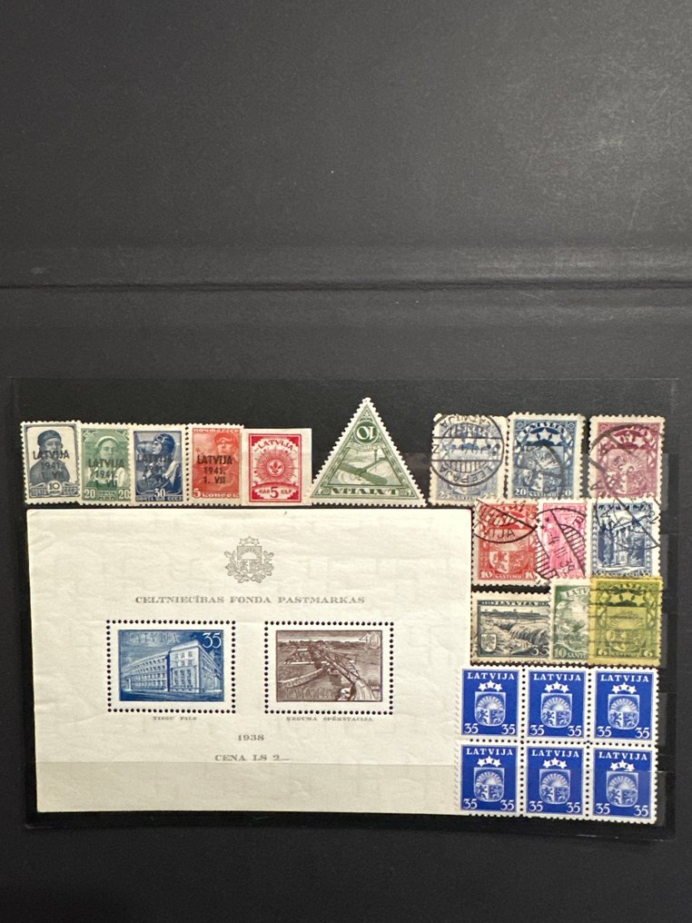 Latvia 1920/1921 - Selection of Latvian stamps - Michel catalog value (€ 700) #1.0