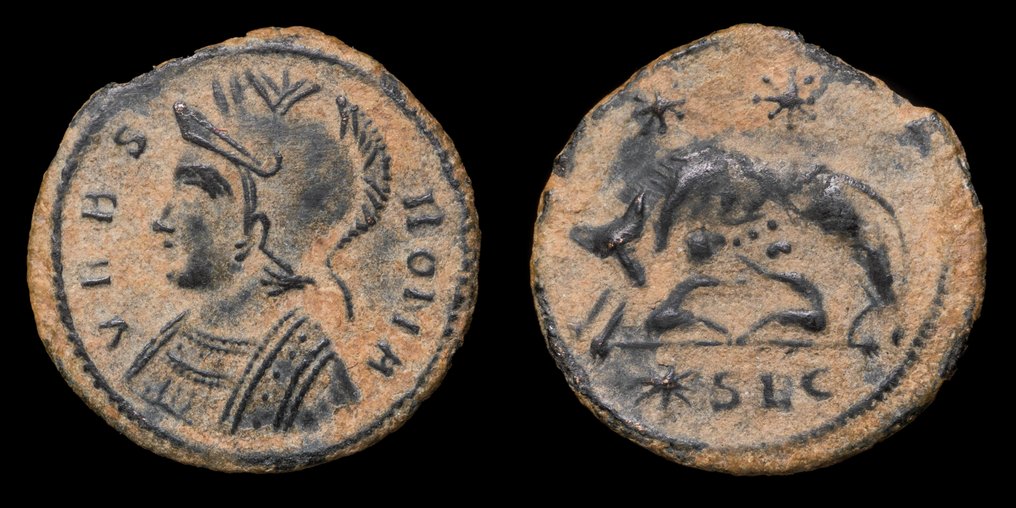 Ρωμαϊκή Αυτοκρατορία. Constantine I (AD 306-337). VRBS ROMA, Lugdunum  (χωρίς τιμή ασφαλείας) #1.0