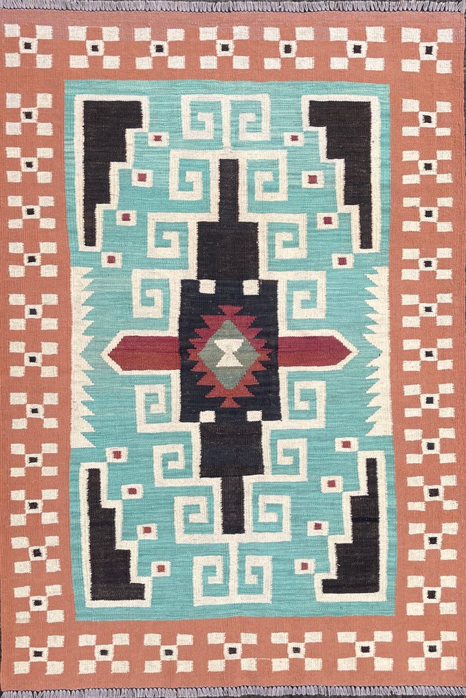 Afghaan Design Kelim - (nicht benutzt) - neu - unbenutzt - handgewebt - Wolle - fein handgewebt - Kelim - 178 cm - 125 cm #1.0