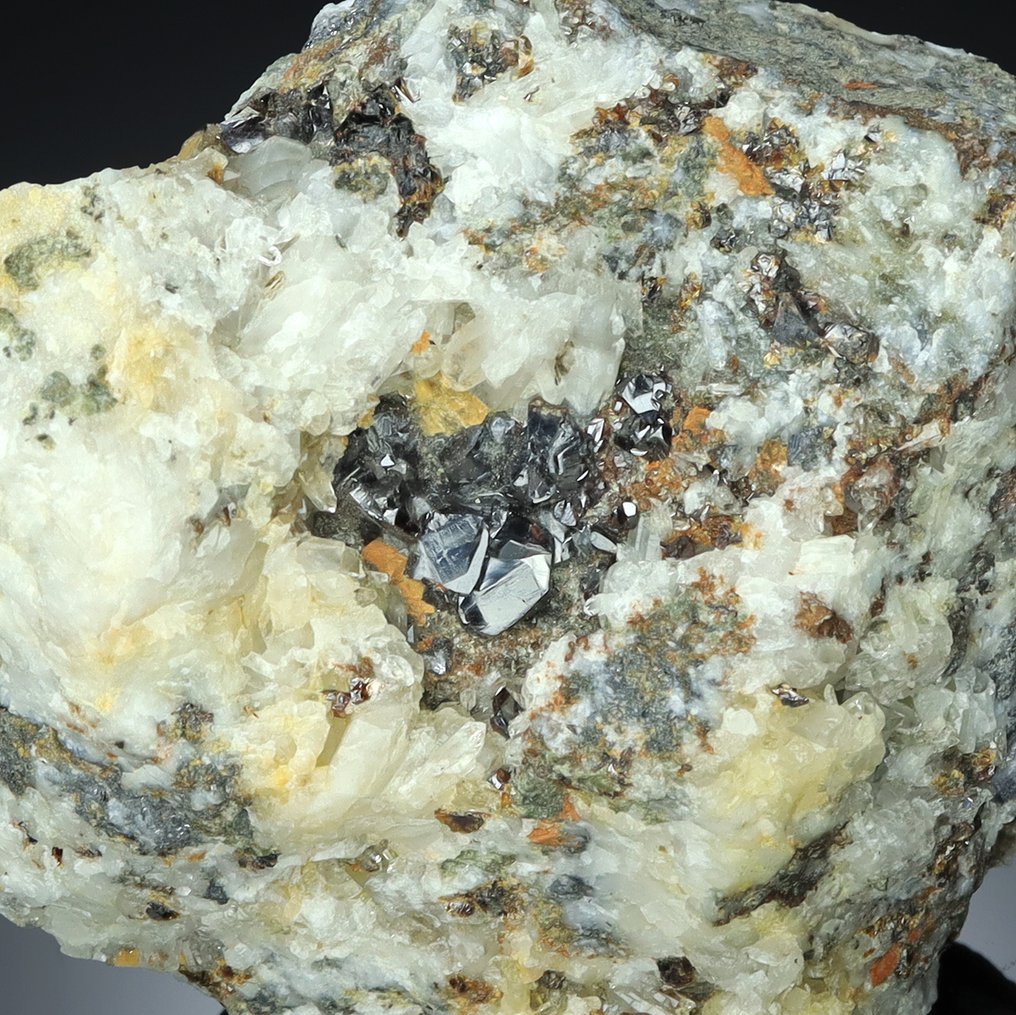 Muy raro 406g SPERRYLITE de platino arsenico en MATRIX de Rusia Cristal sobre matriz - Altura: 7 cm - Ancho: 10 cm- 406 g #3.2