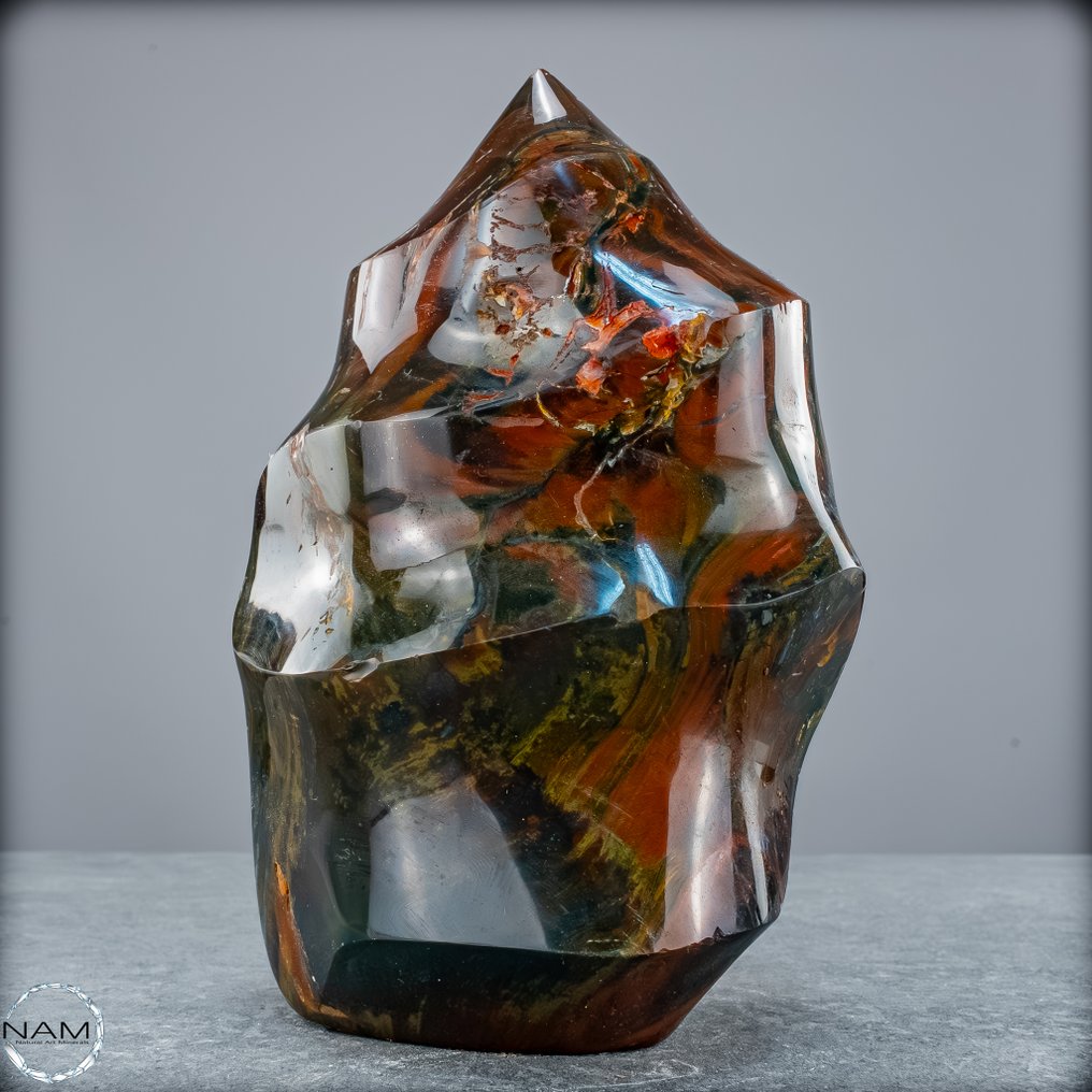 天然的玛瑙碧玉 来自马达加斯加的火焰- 1934.55 g #1.0