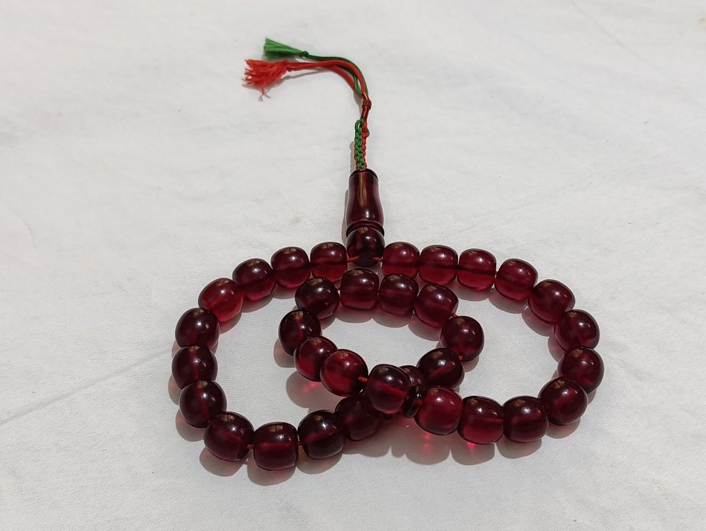  Ροζάριο - Κεχριμπάρι - 1970-1980 - Σπάνια Κομποσκοίνια Προσευχής  #3.2