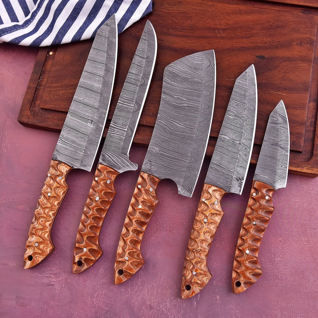 厨刀 - Chef's knife - 折叠钢,帕卡木 - 北美 #2.1