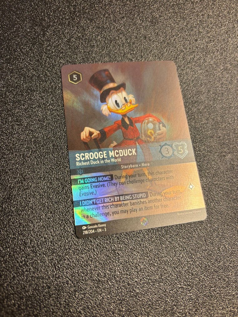 Disney - 1 Card - Disney Lorcana - Scrooge McDuck 218/204 - EN - 3 Foil #1.0