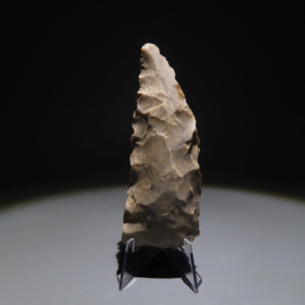 新石器时代 燧石 工具。斯皮恩,公元前4500-3500年。高10.2厘米。西班牙进口许可证。 (没有保留价) #3.2