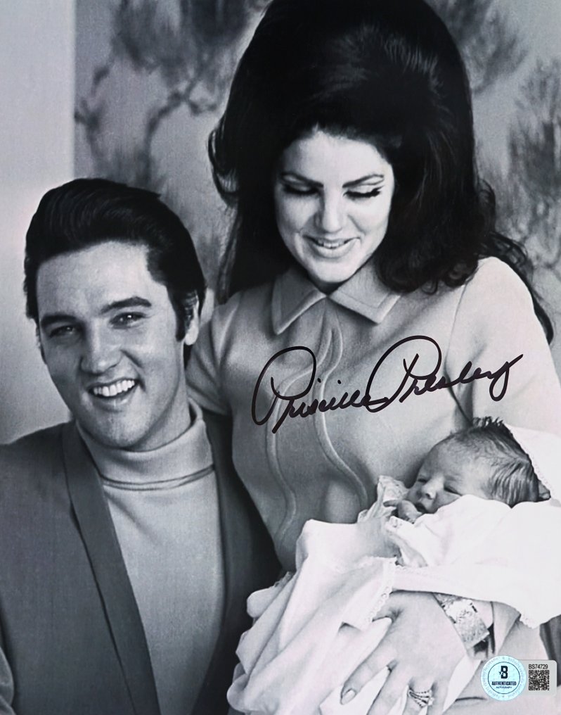 Elvis Presley Wife "Priscilla Presley" - Αυθεντικό υπογεγραμμένο, Φωτογραφία με πιστοποιητικό αυθεντικότητας Beckett. #1.0