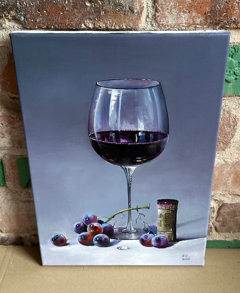 Alexander Nakonechny (1971) - Glass of red wine #3.2