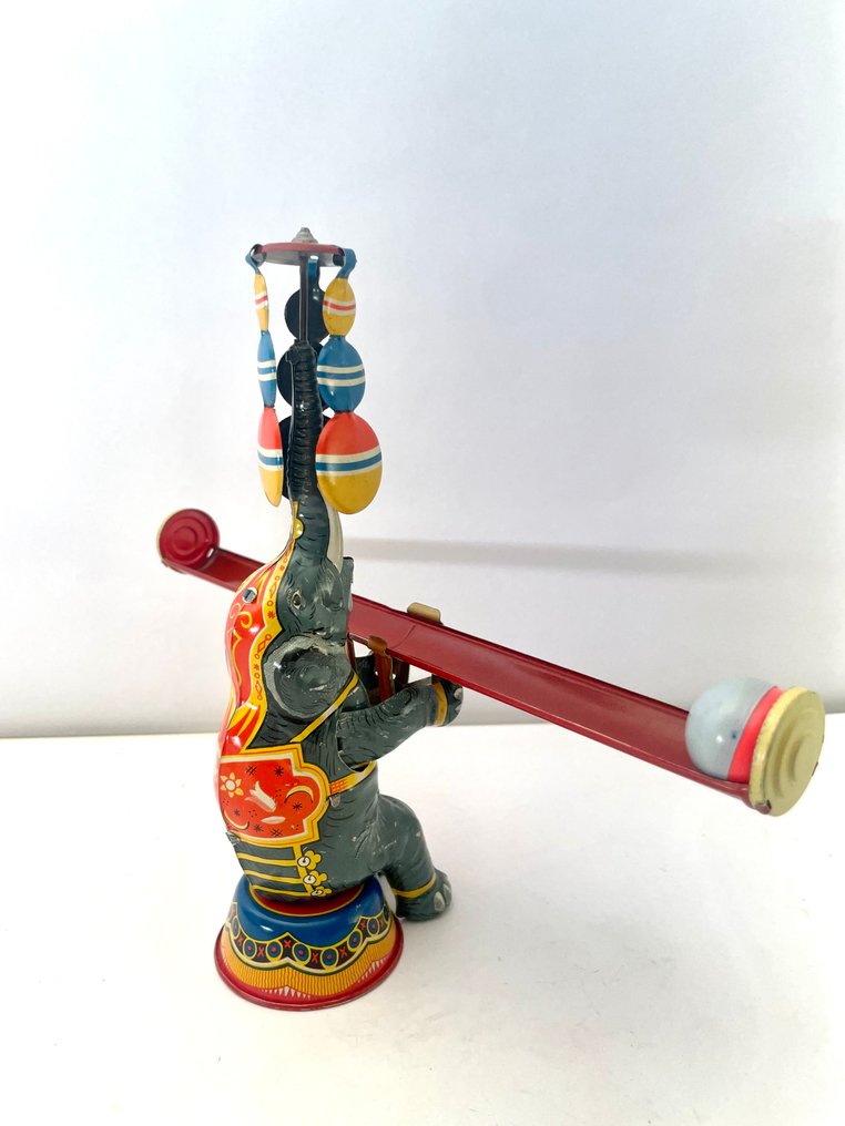 NBN (Nuernberger Blechspielwaren) - 锡制玩具人偶 - Balancing Elephant "Made in Germany" - 1930-1940 - 德国 #3.2