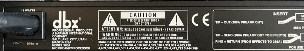 DBX - 286A Preamplificator microfon #4.3