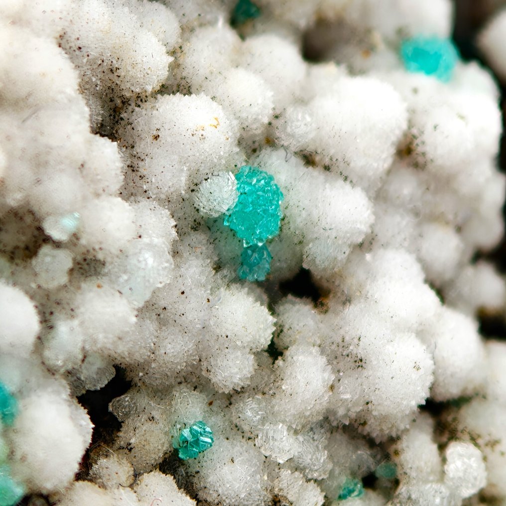 Azure AL-ADAMITE aesthetic on white, Greece Crystals on matrix - Height: 83 mm - Width: 70 mm- 115 g #2.1