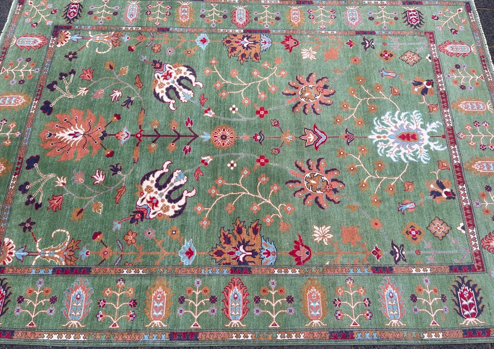 Afghansk design teppe - nytt - uåpnet - håndknyttet - ull - nytt - Teppe - 283 cm - 198 cm #2.1