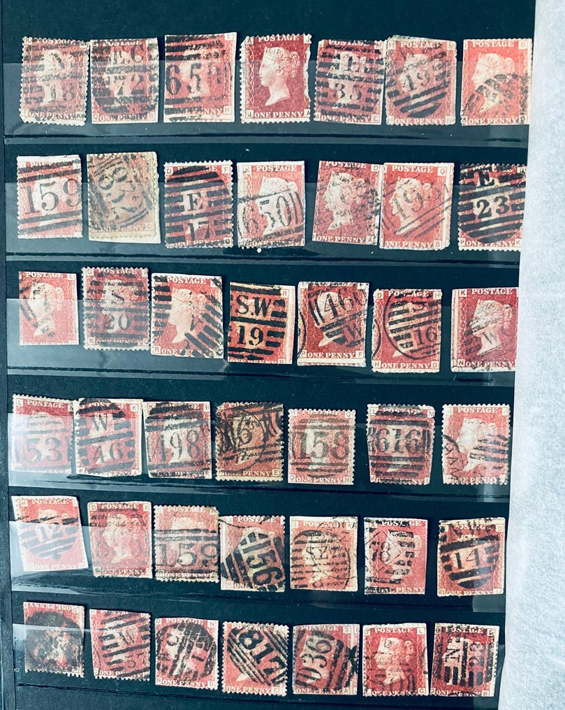 大不列顛  - 佩妮·雷德邮票系列 -维多利亚女王 #1.0