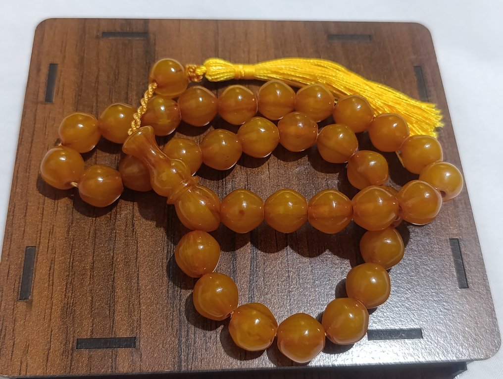  天主教念珠 - 琥珀 - 1970-1980 - 稀有的祈祷念珠  #1.0