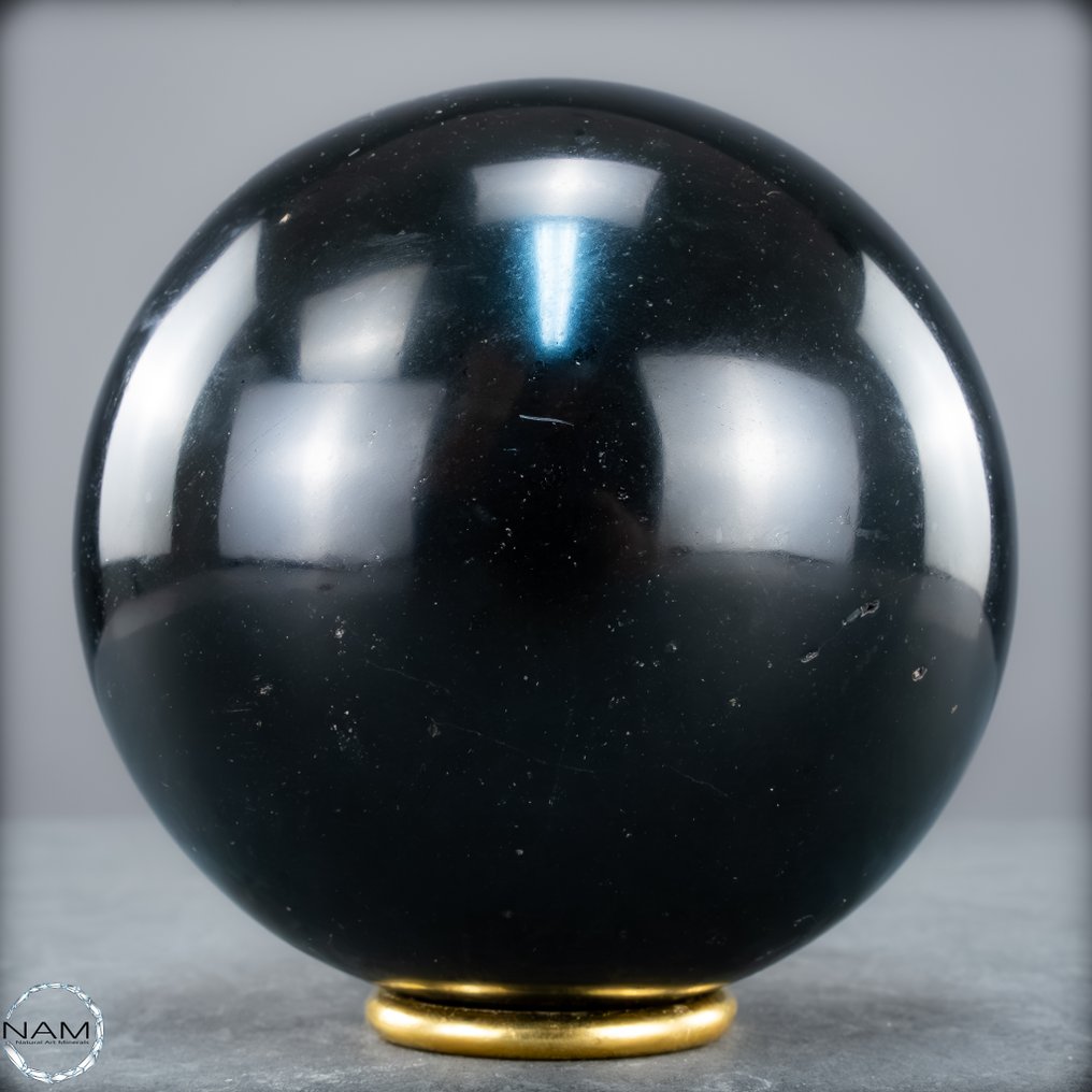 Natural Black Tourmaline Sphere, from Brazil- 1787.52 g #4.3